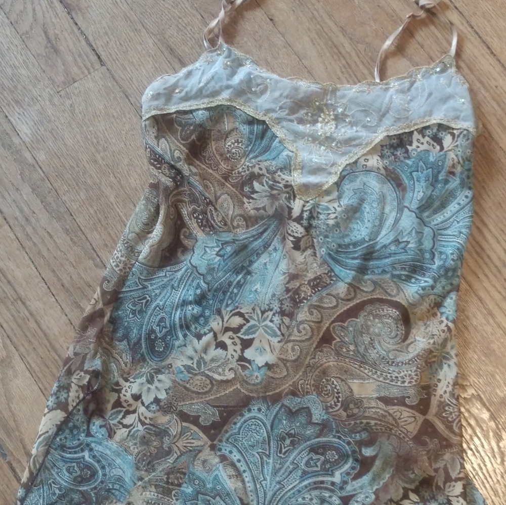 Floral see thru cami
